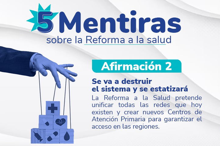 Las cinco mentiras sobre la Reforma a la Salud: Se va a destruir el sistema y se estatizará